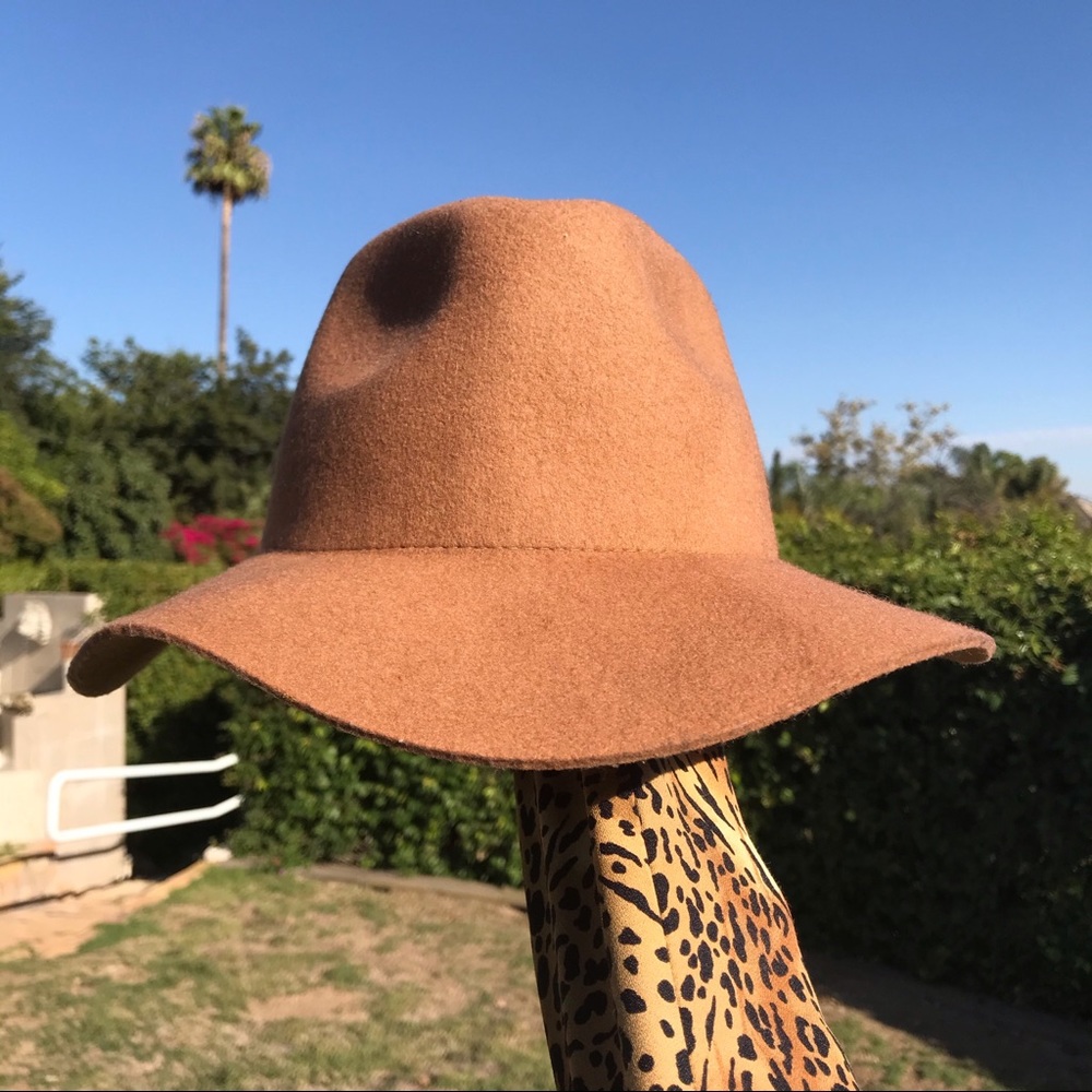 tan felt hat